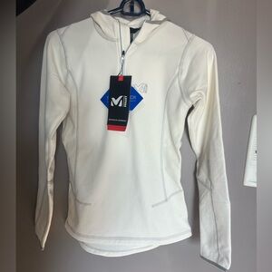 Millet Cream Long Sleeve Athletic Hoodie